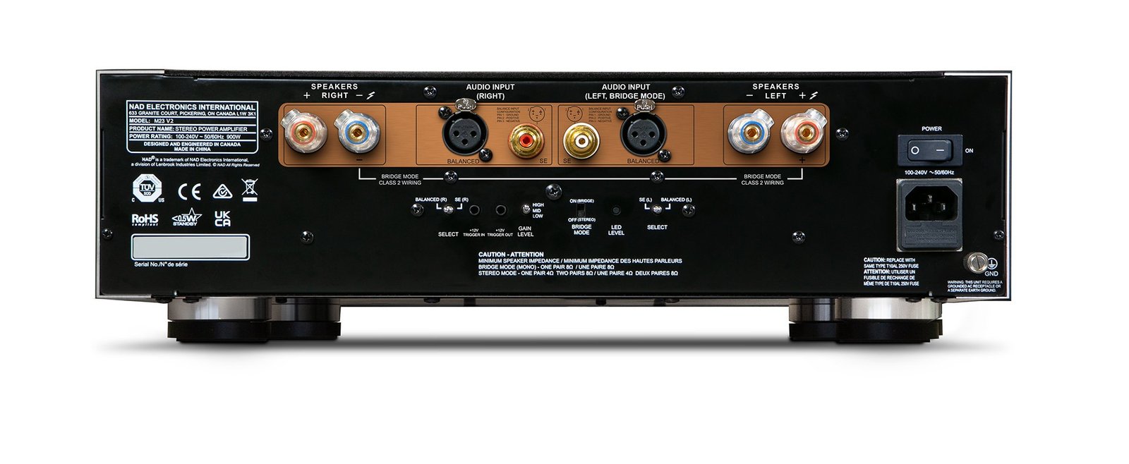 NAD M23V2 旗艦立體聲後級:圖片 3